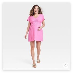 Ingrid & Isabelle Pink Maternity Dress